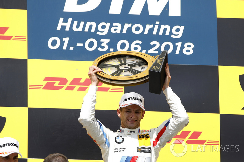 Podio: ganador de la carrera Marco Wittmann, BMW Team RMG