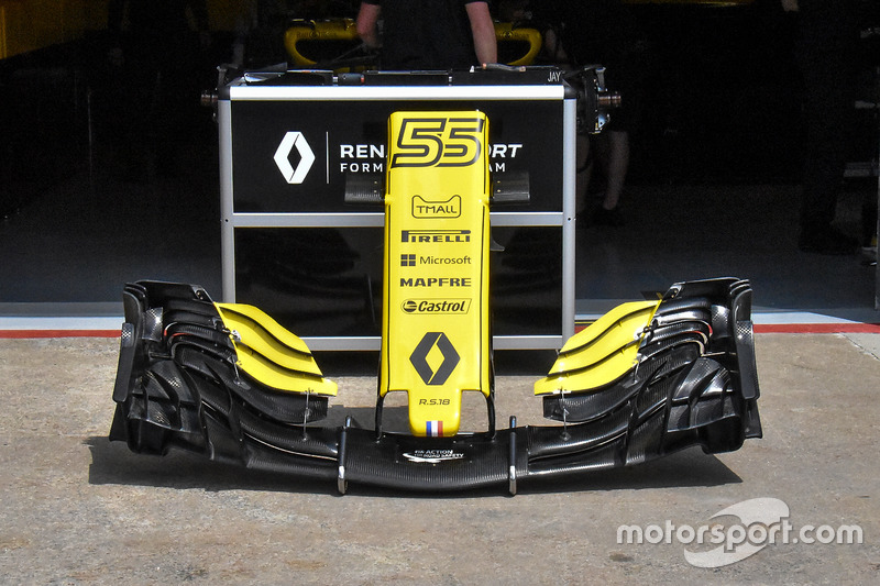 Detalle del ala frontal del Renault Sport F1 Team RS 18