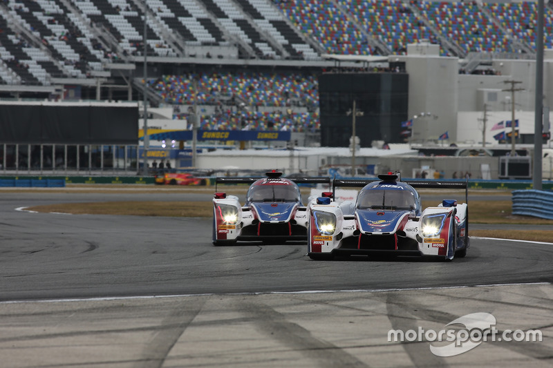 #32 United Autosports Ligier LMP2: Will Owen, Hugo de Sadeleer, Paul Di Resta, Bruno Senna, #23 United Autosports Ligier LMP2: Phil Hanson, Lando Norris, Fernando Alonso