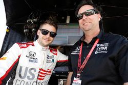 Marco Andretti, Herta - Andretti Autosport Honda, with Bryan Herta