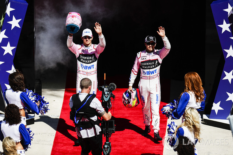 Esteban Ocon, Force India, Sergio Pérez, Force India