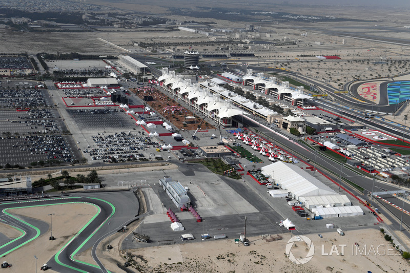 Vista aérea del circuito internacional de Bahrein