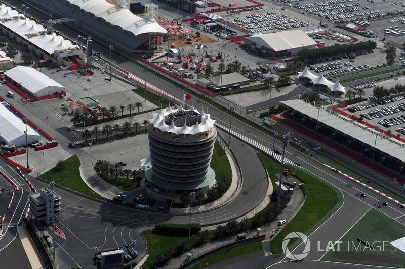 Vista aérea del circuito internacional de Bahrein