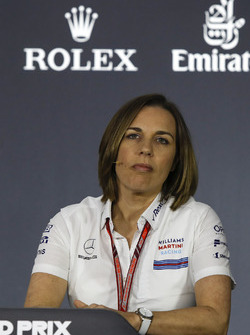 Claire Williams, Williams Takım Patronu Vekili, basın toplantısında