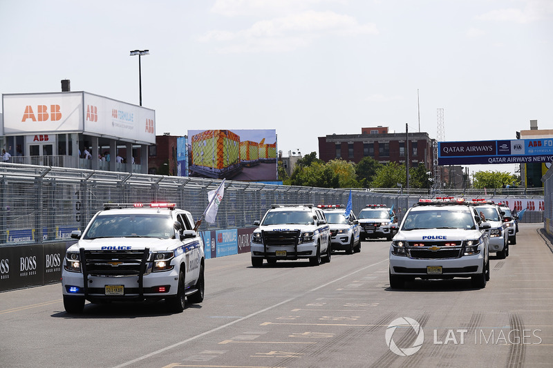 The drivers get a ride with New York City police