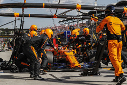 Stoffel Vandoorne, McLaren MCL33 pit stop