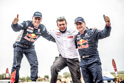 Car winners Carlos Sainz, Lucas Cruz, Peugeot Sport, Bruno Famin