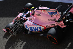 Esteban Ocon, Sahara Force India VJM10 with aero sensor