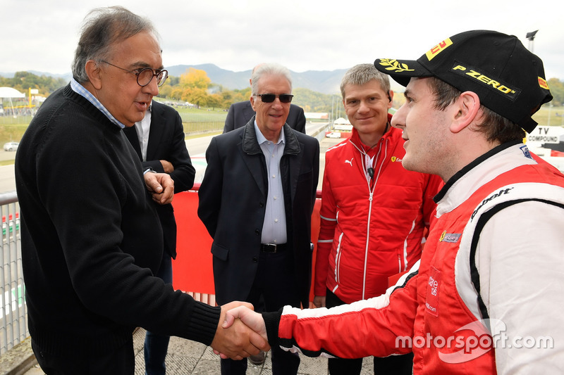 Sergio Marchionne, CEO FIAT with #8 Octane 126 Ferrari 488: Fabio Leimer