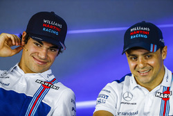 Lance Stroll, Williams, Felipe Massa, Williams, en conférence de presse