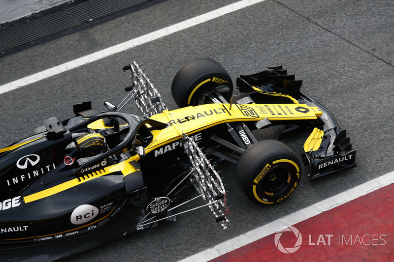 Nico Hulkenberg, Renault Sport F1 Team RS18, aero sensors