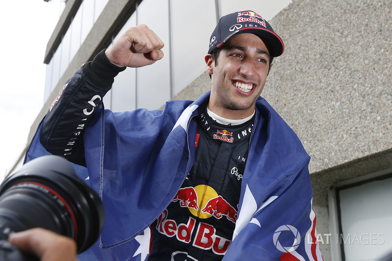 Race winner Daniel Ricciardo, Red Bull Racing