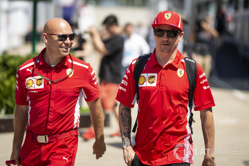 Kimi Raikkonen, Ferrari con Mark Arnall, preparatore