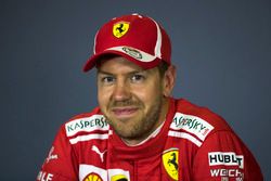 Sebastian Vettel, Ferrari in the Press Conference