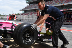 Force India VJM11 non branded Pirelli tyre