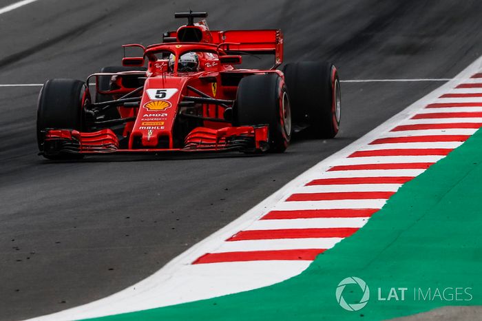 Vettel foi o terceiro, atrás também de Bottas