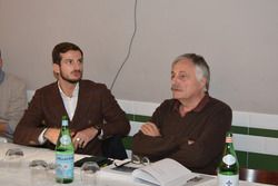 Alex Fontana e Giorgio Passera alla presentazione del libro