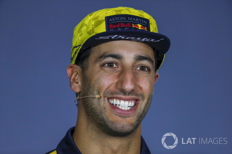 Daniel Ricciardo, Red Bull Racing, in the Thursday drivers Press Conference