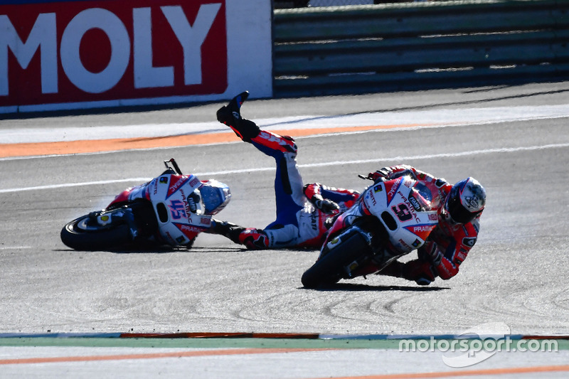 Danilo Petrucci, Pramac Racing, crash of Scott Redding, Pramac Racing