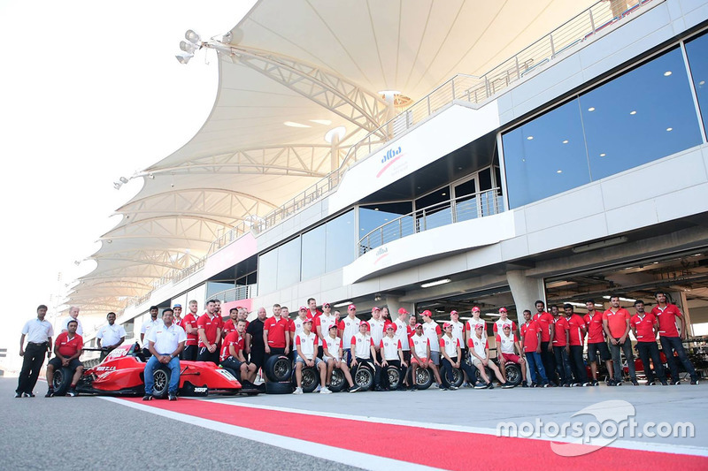 Drivers group photo with MRF team members