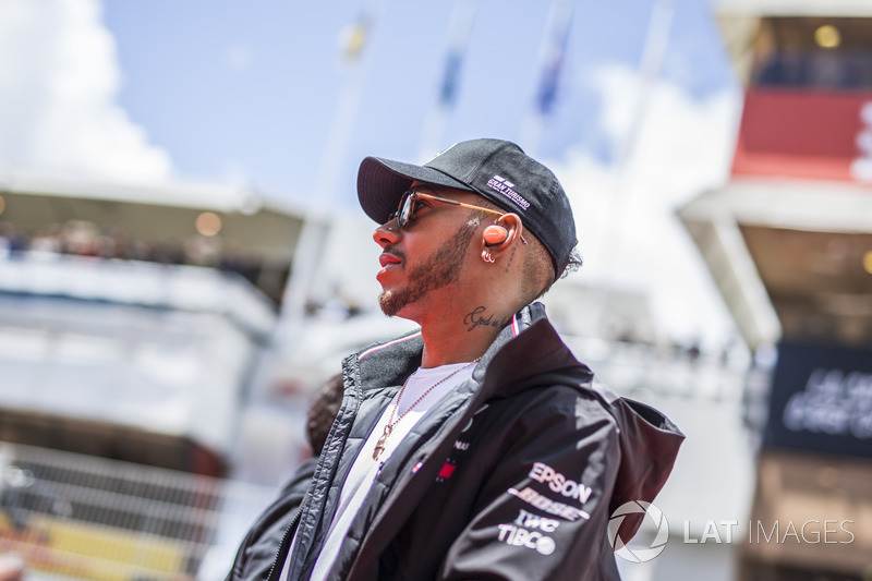 Lewis Hamilton, Mercedes-AMG F1 on the drivers parade