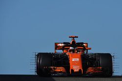 Stoffel Vandoorne, McLaren MCL32 avec des capteurs aérodynamiques