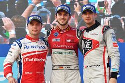 Podium : le vainqueur Daniel Abt, Audi Sport ABT Schaeffler, le deuxième, Felix Rosenqvist, Mahindra Racing, le troisième, Edoardo Mortara, Venturi Formula E