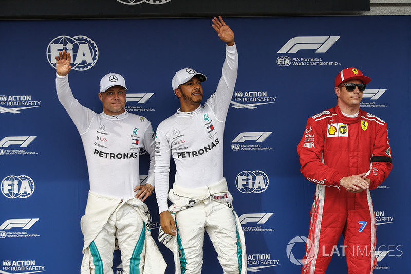 Valtteri Bottas, Mercedes AMG F1, Lewis Hamilton, Mercedes AMG F1 y Kimi Raikkonen, Ferrari