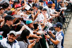 Felipe Massa, Williams, signs autographs for fans