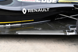 Vue détaillée de l'arrière du fond plat de la Renault Sport F1 Team R.S. 18