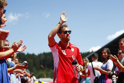 Sebastian Vettel, Ferrari, Desfile de pilotos
