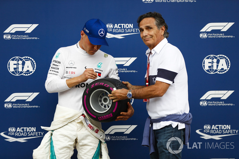 Pole pozisyonu galibi Valtteri Bottas, Mercedes AMG F1, Nelson Piquet Sr