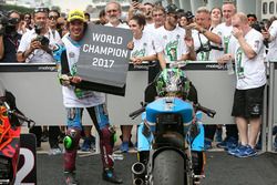 Franco Morbidelli, Marc VDS, troisième de la course et Champion du monde