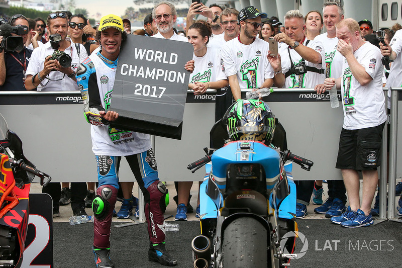 Third place and champion Franco Morbidelli, Marc VDS