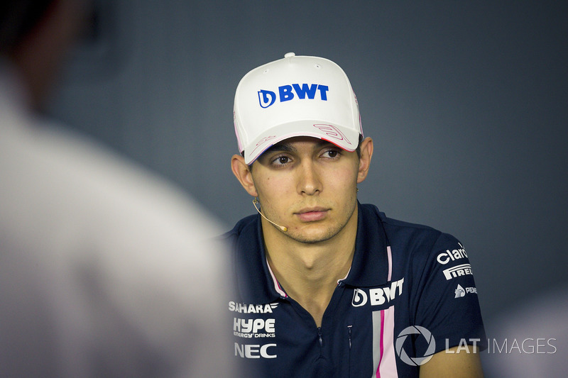 Esteban Ocon, Force India F1 in the Press Conference
