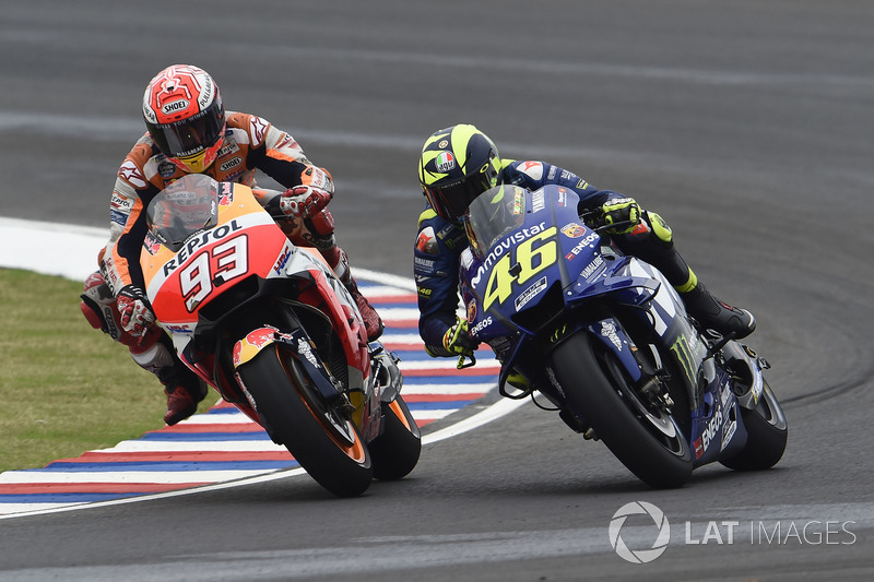 Marc Marquez, Repsol Honda Team, Valentino Rossi, Yamaha Factory Racing crash