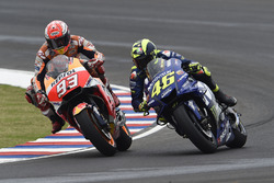 Accidente de Marc Márquez, Repsol Honda Team y Valentino Rossi, Yamaha Factory Racing