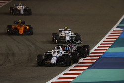 Лэнс Стролл, Williams FW41, Ромен Грожан, Haas F1 Team VF-18, Шарль Леклер, Alfa Romeo Sauber C37, С