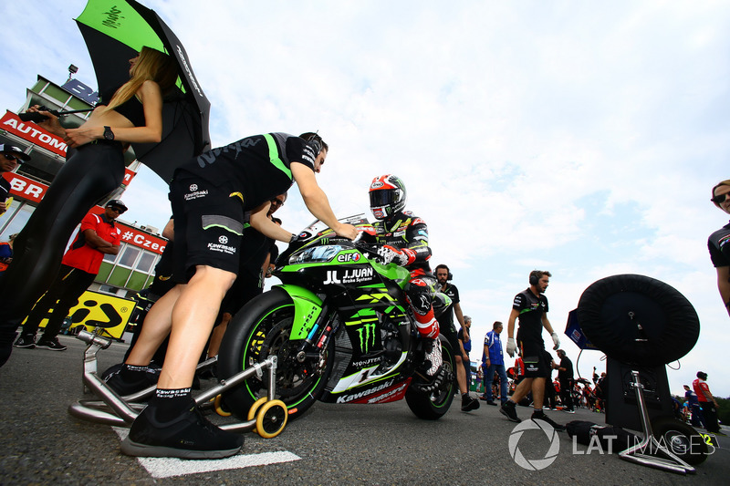 Jonathan Rea au départ de la Course 1