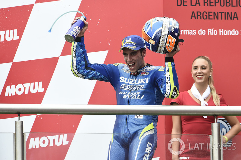 Third place Alex Rins, Team Suzuki MotoGP