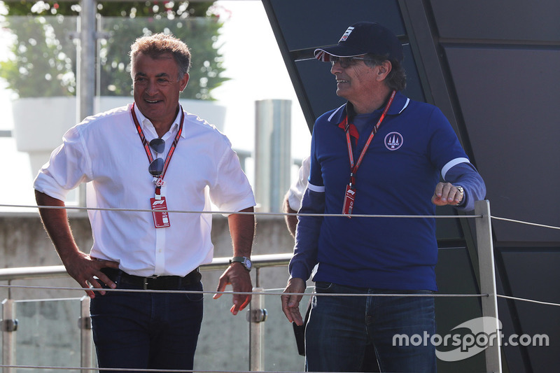 Jean Alesi, father of Giuliano Alesi, Trident and Nelson Piquet, father of Pedro Piquet, Trident