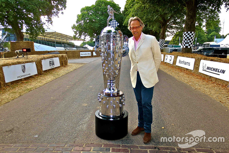 Borg-Warner Trophy at the Goodwood Festival of Speed with the Earl of March