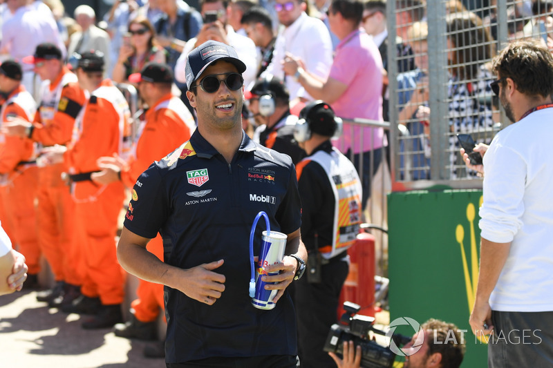 Daniel Ricciardo, Red Bull Racing on the drivers parade