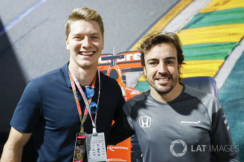 Josef Newgarden and Fernando Alonso, McLaren