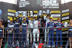 P2 Podium: Winners #40 GRAFF, Oreca 07 - Gibson: James Allen, Richard Bradley, Gustavo Yacaman, second place #32 United Autosports, Ligier JSP217 - Gibson: William Owen, Hugo de Sadeleer, Filipe Albuquerque.third place #27 SMP Racing, Dallara P217 - Gibson: Matevos Isaakyan, Egor Orudzhev