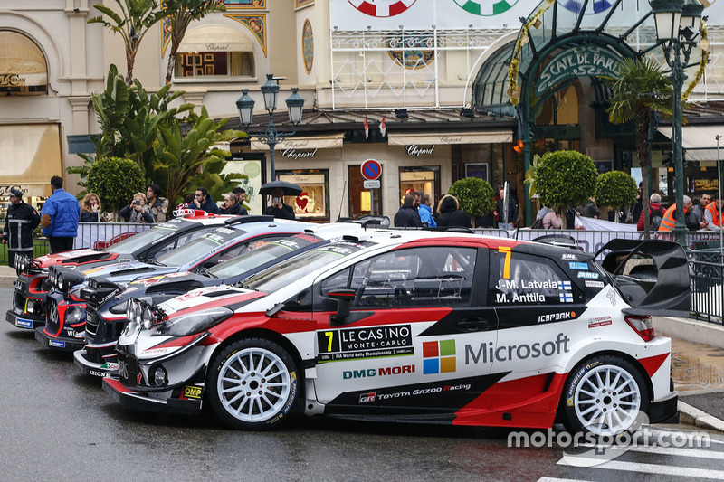 Foto di gruppo delle auto del WRC 2018