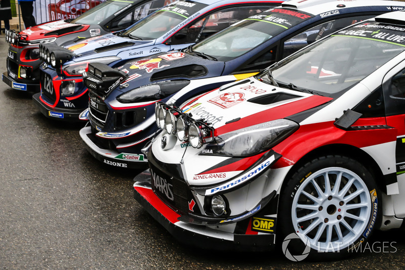 Foto di gruppo delle auto del WRC 2018