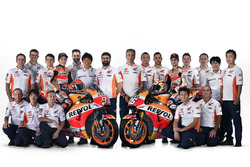 Dani Pedrosa and Marc Marquez, Repsol Honda Team with the team