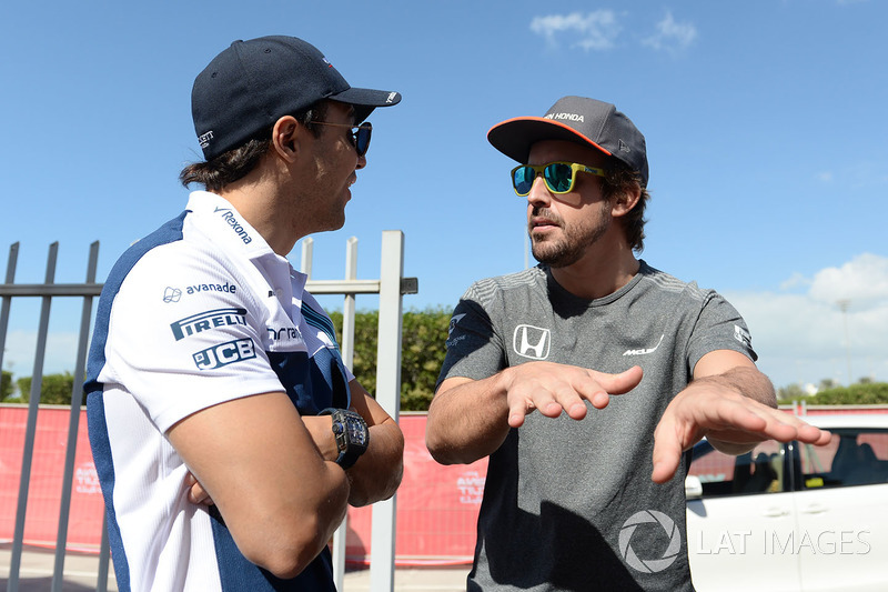 Felipe Massa, Williams y Fernando Alonso, McLaren