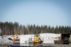 Les travaux sur le circuit du KymiRing